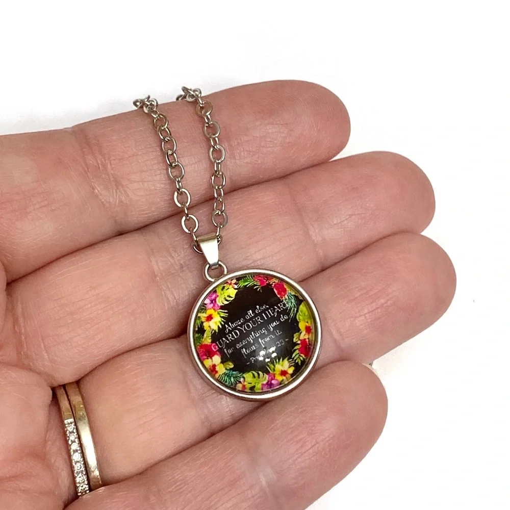 $3/20 Inspirational Scripture Verse Necklace